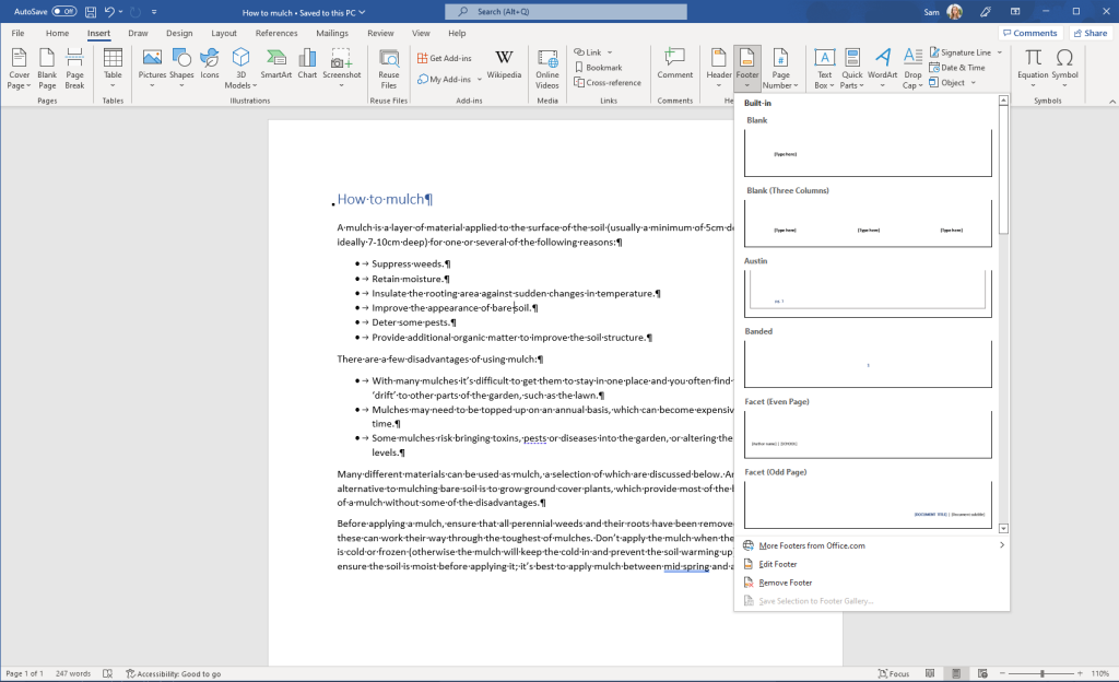 How To Add A Header Or Footer In Word Heliocentrix