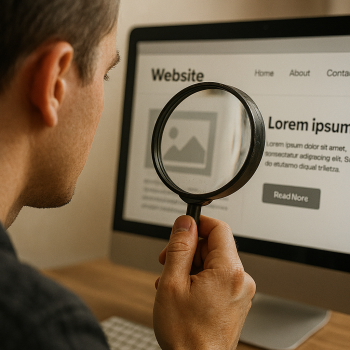 Create an image of a person using a magnifying gla Create an image of a person using a magnifying gla