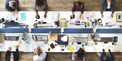Optimised office with IT equipment